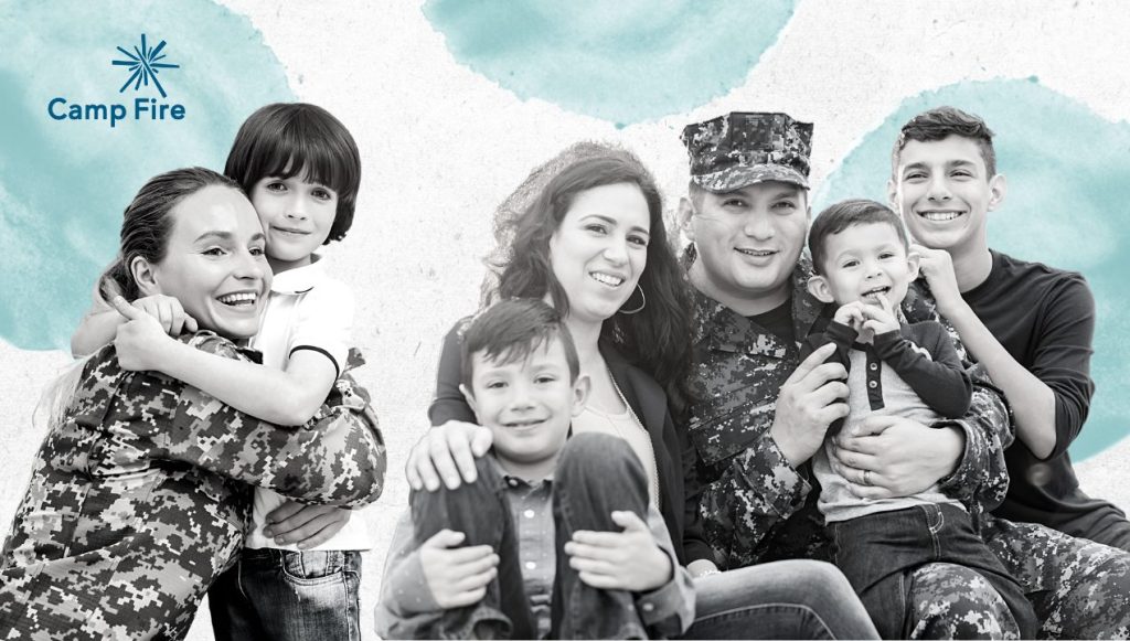 Photo of Military families and their kids